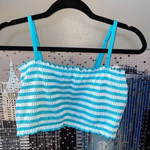 3 for $15//Blue and White Tube Top